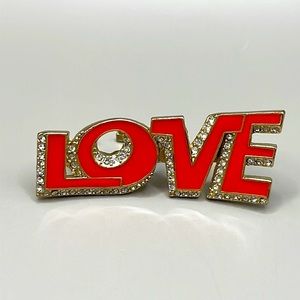 ROCK & REPUBLIC Two Finger “Love” Ring
